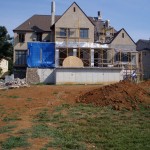 Backyard new construction - before